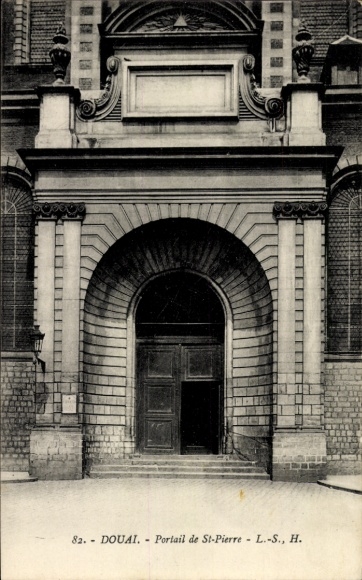 Ak Douai Nord, Portail de St-Pierre, Eingang,  Architektur