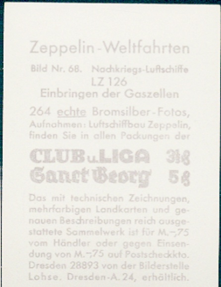 Collective picture Zeppelin world trips No. 68 post-war airships, LZ 126 inserting the gas cells