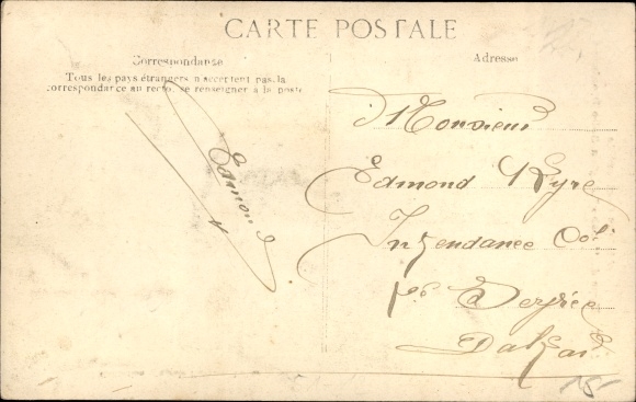 Postcard Western Africa, Type of Bobo, Region Bobo Dioulasso, Jäger mit Bogen, Pfeile