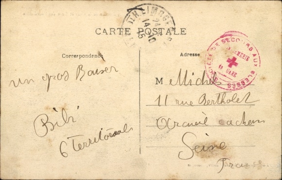 Postcard Limoges Haute Vienne, Avenue de la Gare and Gare des Bénédictins