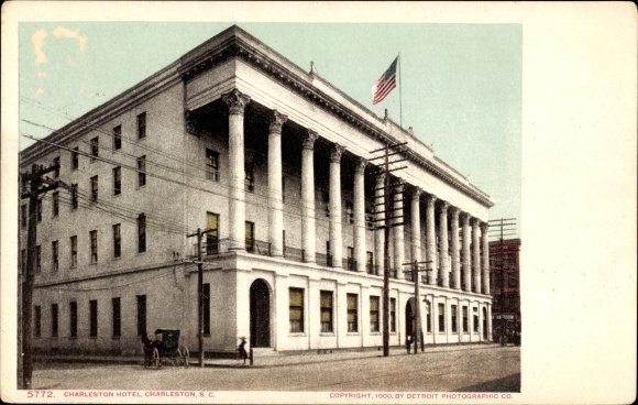 Ak Charleston South Carolina Verenigde Staten, Charleston Hotel