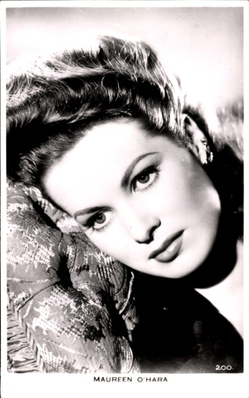 Ak Schauspielerin Maureen O'Hara, Portrait