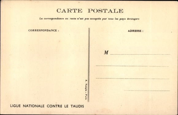 Artist PC Poulbot, Francisque, boys with toy train, Ligue Nationale contre le Taudis