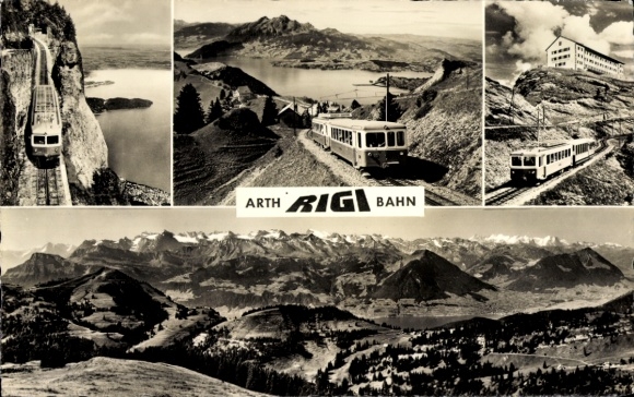 Postcard Switzerland, Arth Rigi-Bahn