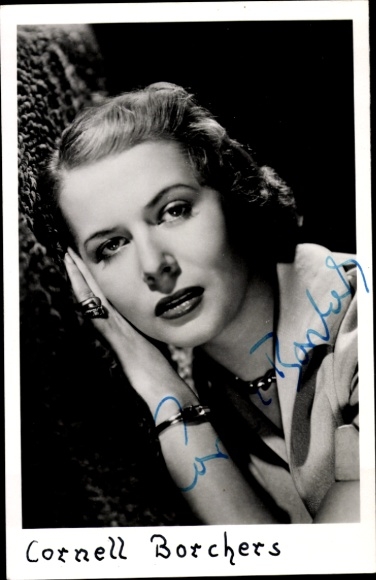 Photo Postcard actress Cornell Borchers, portrait, autograph