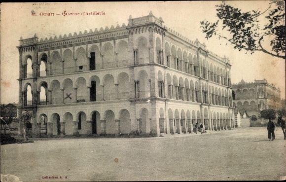 Postcard Oran Algeria, Caserne d&#39;Artillerie