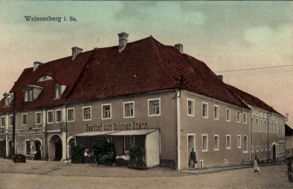 Ak Weißenberg in Sachsen, Gasthof zum Goldnen Stern