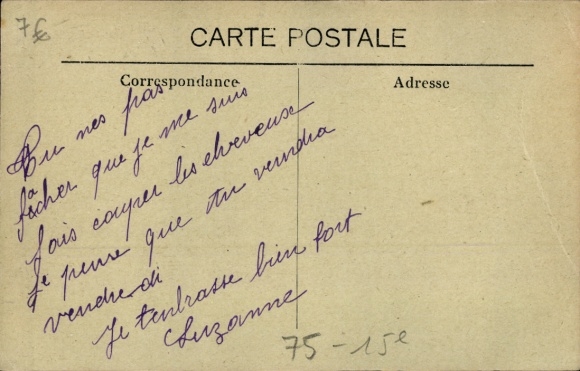 Postcard Paris XV Vaugirard, Gare Montparnasse, tram