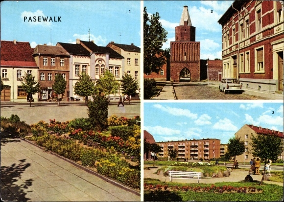 KP Pasewalk w Meklemburgii-Pomorzu Przednim, Ernst Thälmann Platz, Mühlentor, Platz der Aufbauhelfer
