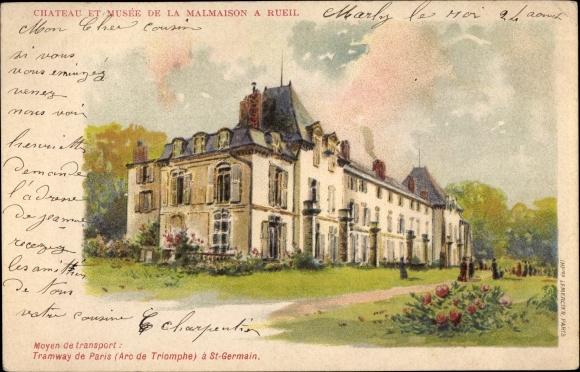 Artist Postcard Rueil Hauts-de-Seine, Malmaison Castle and Museum in Rueil
