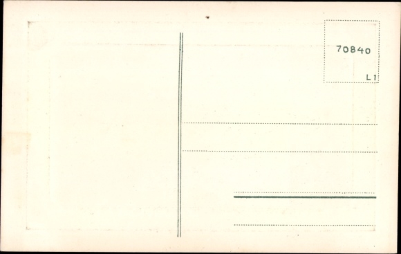Embossed passepartout PC Dillingen an der Donau, panorama from the place
