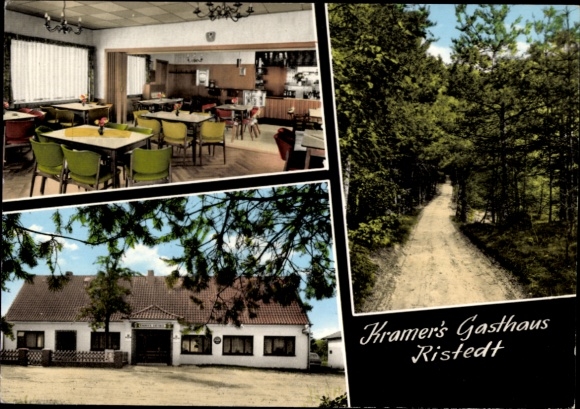 KP Ristedt Syke w Dolnej Saksonii, impreza leśna, Kramers Gasthaus, właściciele H. i U. Roose, sala klubowa, leśna ścieżka