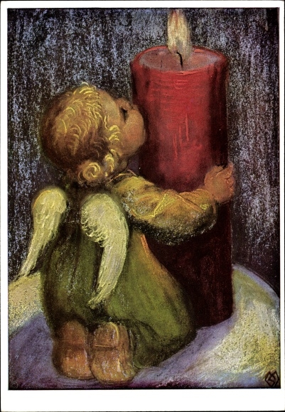 Artist PC Spötl, Maria, A joyful light, angel, candle