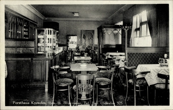 Postcard Kneeden Bad Oldesloe in Holstein, Forsthaus Kneeden, Gastwirtschaft, Inh. H. Brockmeier