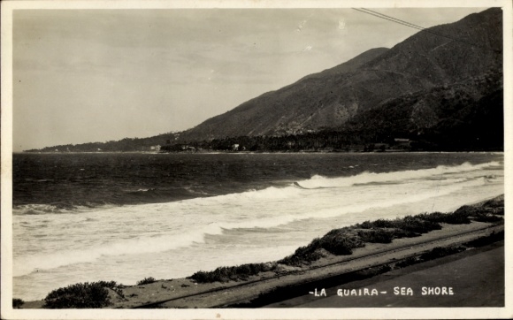 Postcard La Guaira Venezuela, coast