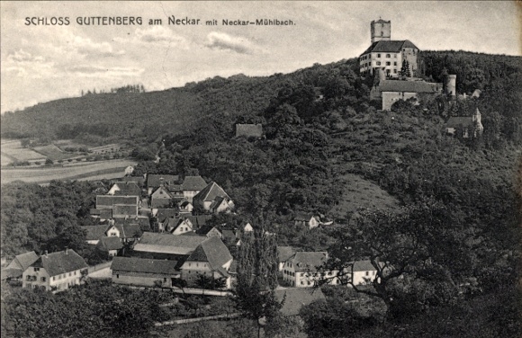 KP Guttenberg w Lesie Frankońskim, Zamek Guttenberg, Neckar-Mühlbach, widok częściowy