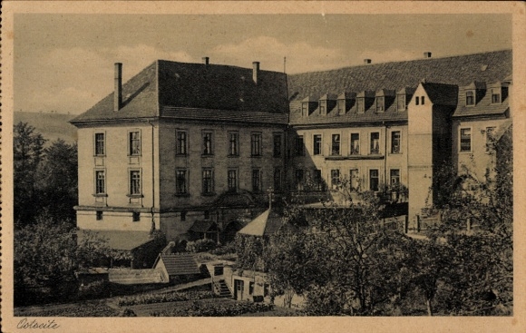 Ak Himmelkron in Opper-Franken, industriële school, historische gebouwen, tuinen