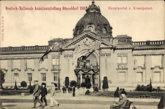 KP Düsseldorf am Rhein, Niemiecka Krajowa Wystawa Sztuki 1907, Kunstpalast, portal główny