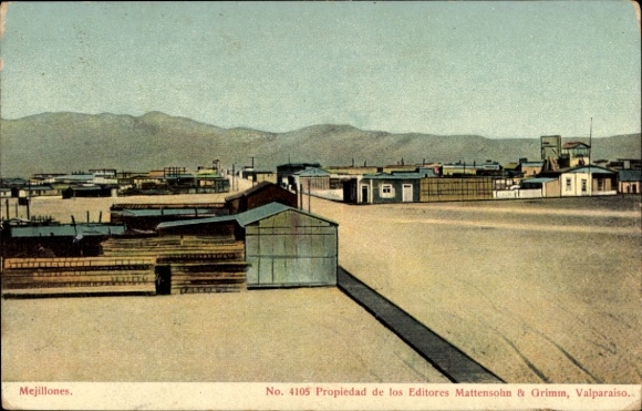 Postcard Mejillones Chile, partial view