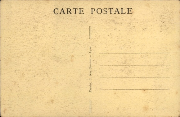 Postcard Saint Clair Lyon Rhône, disaster of 8 May 1932, overview of the ruins