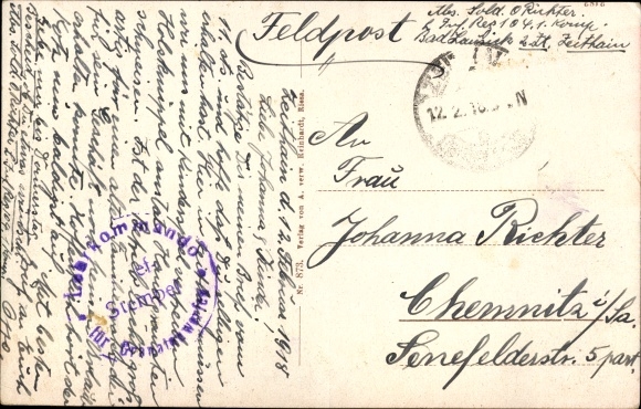 Postcard Zeithain Sachsen, military training area, installation, Kaiser Wilhelm Str., infantry barrack camp