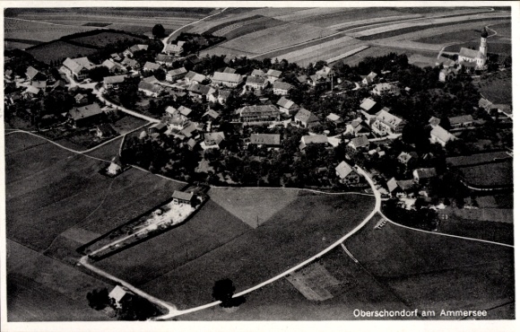 Ak Oberschondorf Schondorf am Ammersee Opper-Beieren, luchtfoto