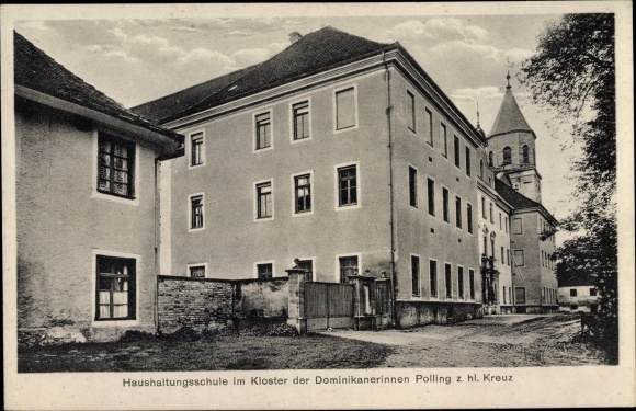 Ansichtkaartonderzoek in Weilheim Opper-Beieren, klooster d. Dominicaanse Zusters van het Heilig Kruis, School of Huishoudelijke Wetenschappen