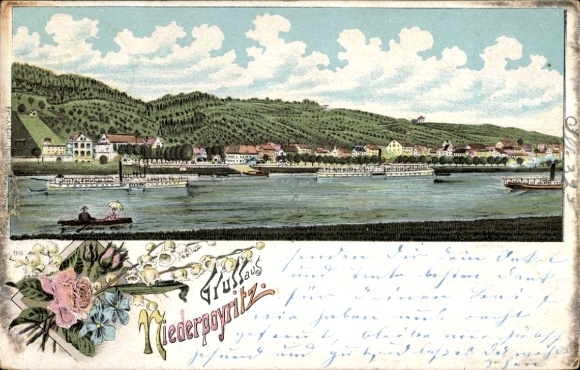 Chromo-Litho Dresden Niederpoyritz, general view, steamer
