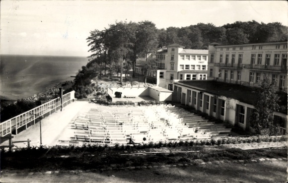 foto Ak Oostzeebadplaats Sellin op Rügen, kuuroord, terras