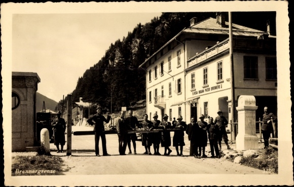 KP Brenner Tirol, na granicy, szlaban, urząd celny