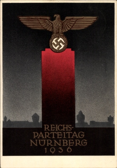 Artist Postcard Klein, Richard, Reich Party Rally of the NSDAP Nuremberg 1936