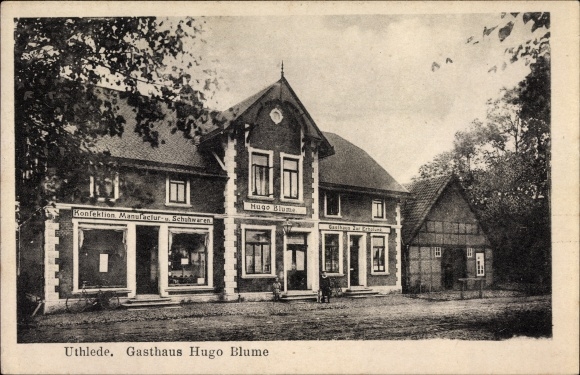 Postcard Uthlede Hagen in Bremen in Lower Saxony, Inn Hugo Blume
