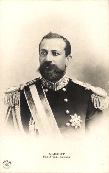 Postcard Albert Prince of Monaco, portrait, parade uniform, NPG 266-27