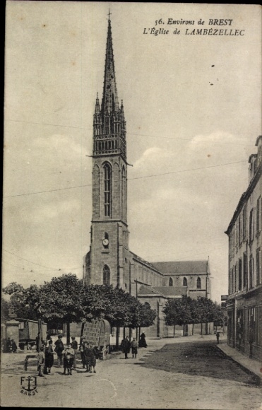 CPA Lambezellec Finistère, Église