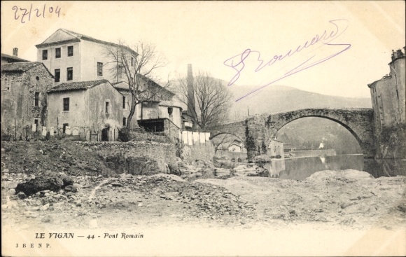 Postcard Le Vigan Gard, Bridge