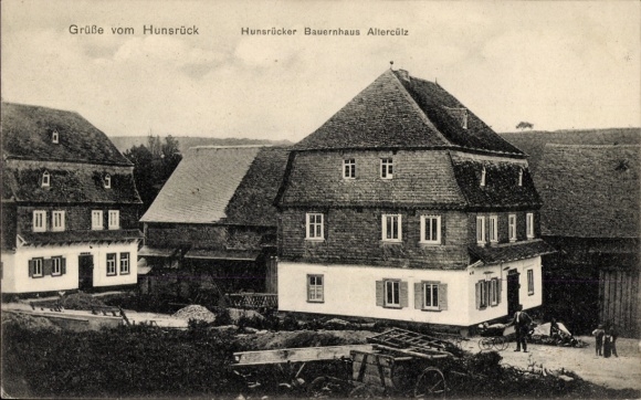 Postcard Alterkülz in the Hunsrück, farmhouse
