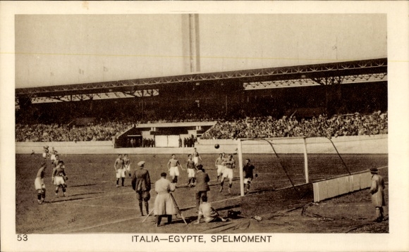 PC Amsterdam, Olympic Games 1928, football match Italy Egypt