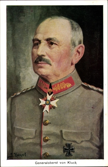 Artist PC Hornert, Generaloberst Alexander von Kluck, Pour le Merité Order