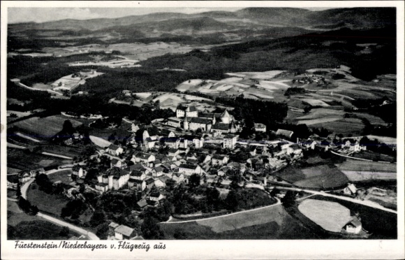 Ak Fürstenstein in Neder-Beieren, luchtfoto