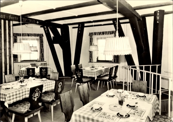Postcard Banzkow in Mecklenburg, restaurant Lewitzmühle