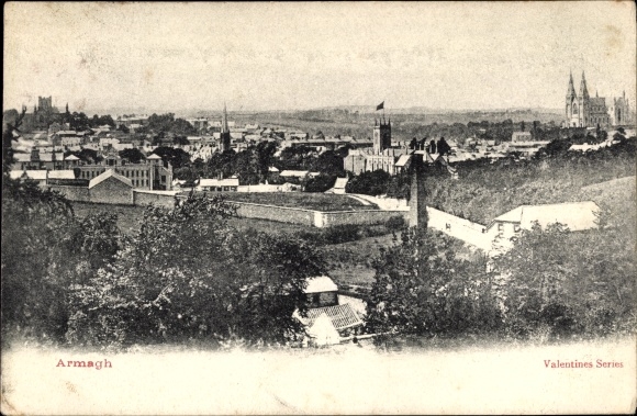 Postcard Armagh Northern Ireland, Panorama