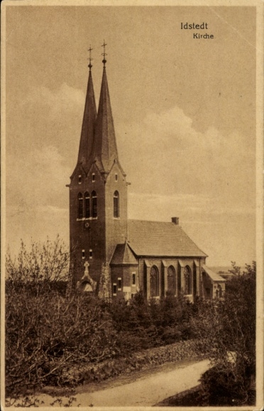 Postcard Idstedt in Schleswig Holstein, Idstedtkirche
