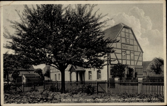 Ak Canitz bij Wurzen Thallwitz in Saksen, Gasthof Canitz