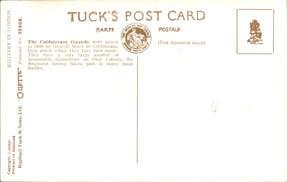 Artist Postcard Payne, Harry, Coldstream Guards changing sentries in front of Buckingham Palace