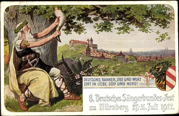 Artist PC Bankel, Nuremberg, 8. National Song Festival 1912