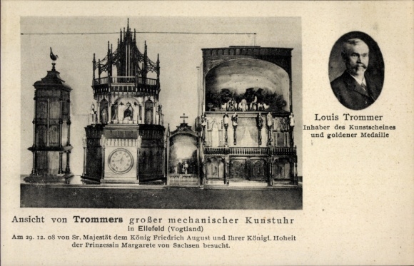 PC Ellefeld Vogtland, Trommer's large mechanical art clock