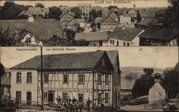 PC Kehlbach Rhineland Palatinate, partial view, inn