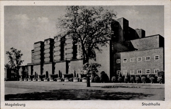 Ak Magdeburg an der Elbe, Stadthalle