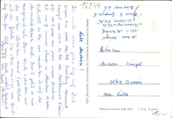 Postcard Altenhof Schorfheide on Lake Werbellin, Pioneer Republic of Wilhelm Pieck