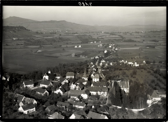 Foto Bietingen Gottmadingen im Hegau, Fliegeraufnahme